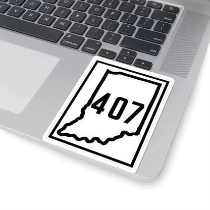 Indiana 407 1926 (Indiana) (Road Sign) STICKER Vinyl Kiss-Cut Decal - The Sticker Space