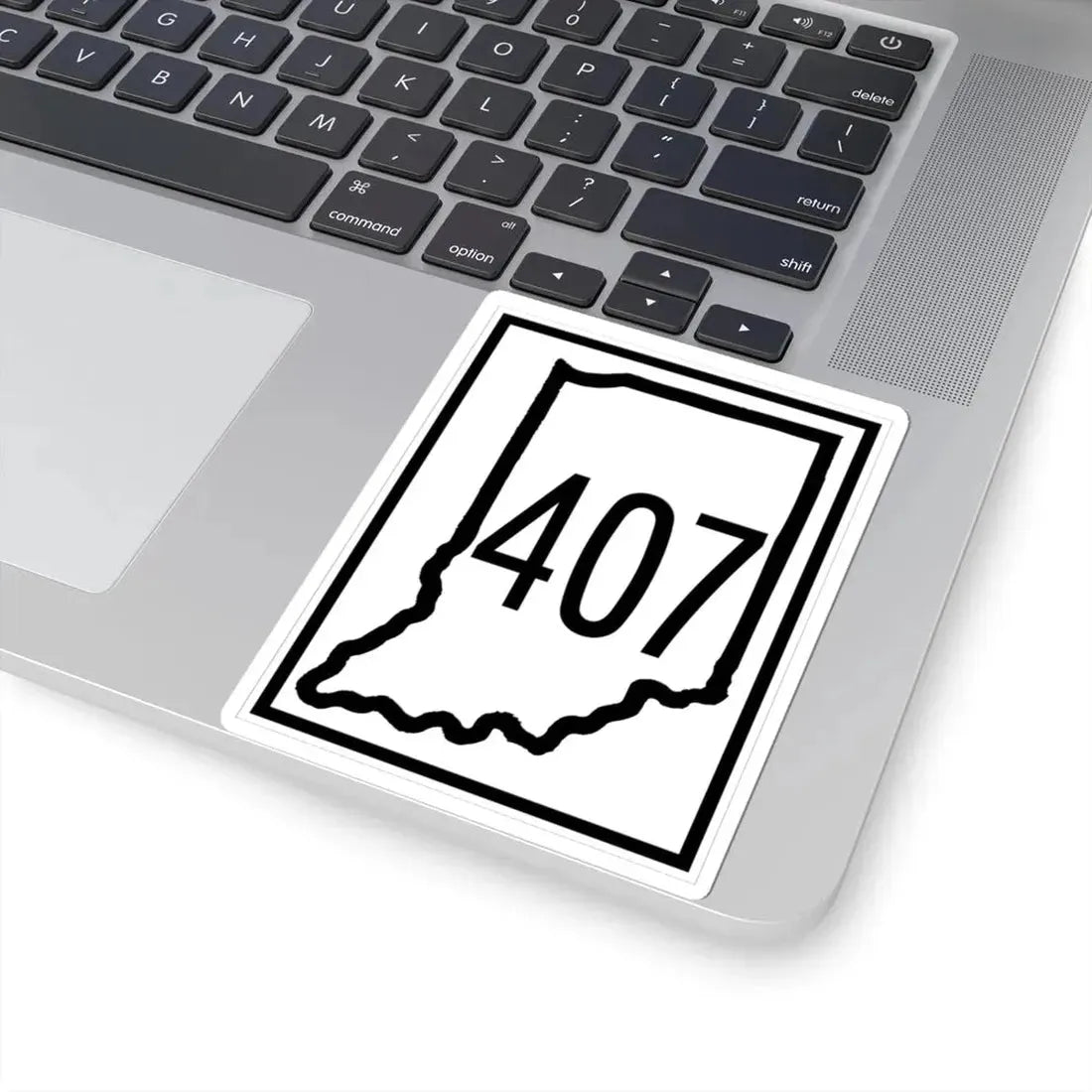 Indiana 407 (Indiana) (Road Sign) STICKER Vinyl Kiss-Cut Decal - The Sticker Space