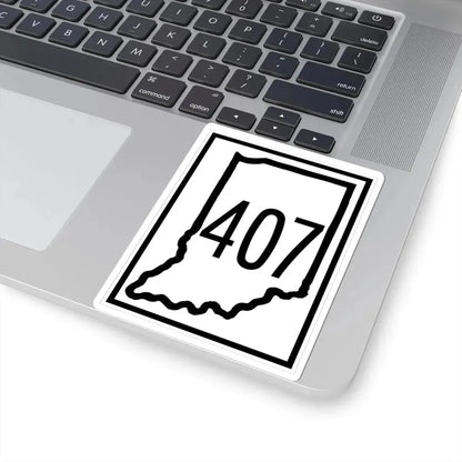 Indiana 407 (Indiana) (Road Sign) STICKER Vinyl Kiss-Cut Decal - The Sticker Space