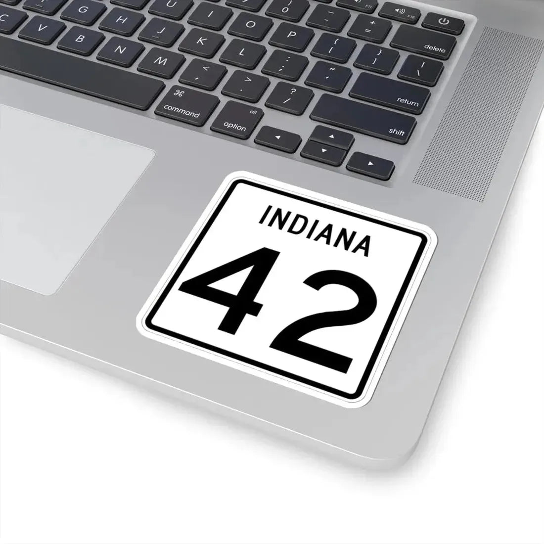Indiana 42 (Indiana) (Road Sign) STICKER Vinyl Kiss-Cut Decal - The Sticker Space