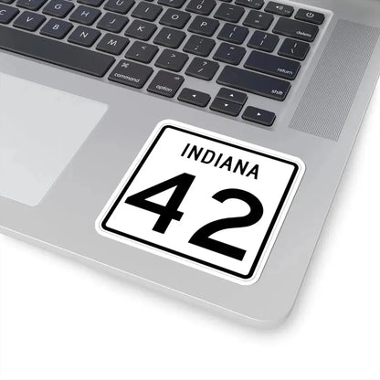 Indiana 42 (Indiana) (Road Sign) STICKER Vinyl Kiss-Cut Decal - The Sticker Space
