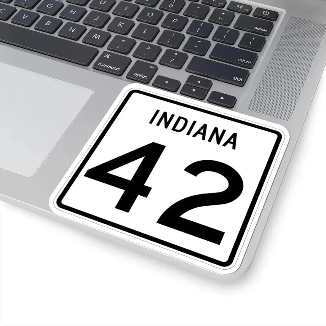 Indiana 42 (Indiana) (Road Sign) STICKER Vinyl Kiss-Cut Decal - The Sticker Space