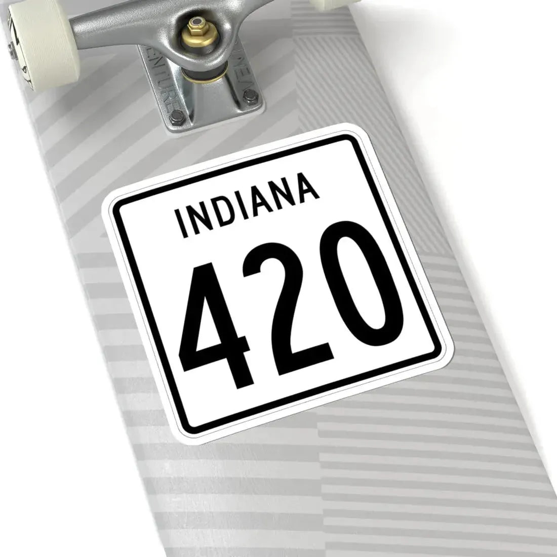 Indiana 420 1955 (Indiana) (Road Sign) STICKER Vinyl Kiss-Cut Decal - The Sticker Space