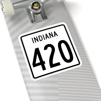Indiana 420 1955 (Indiana) (Road Sign) STICKER Vinyl Kiss-Cut Decal - The Sticker Space