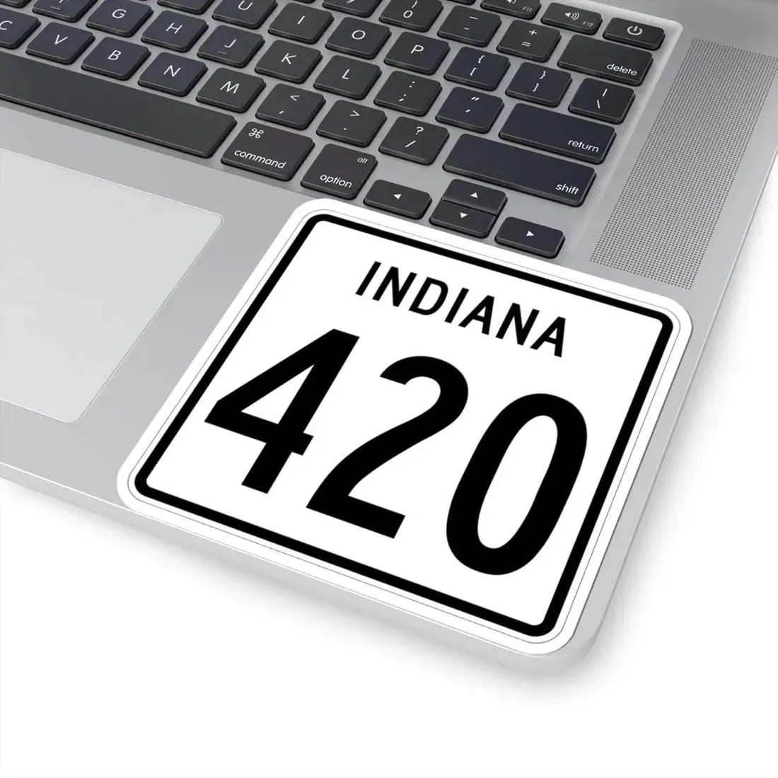 Indiana 420 1955 (Indiana) (Road Sign) STICKER Vinyl Kiss-Cut Decal - The Sticker Space