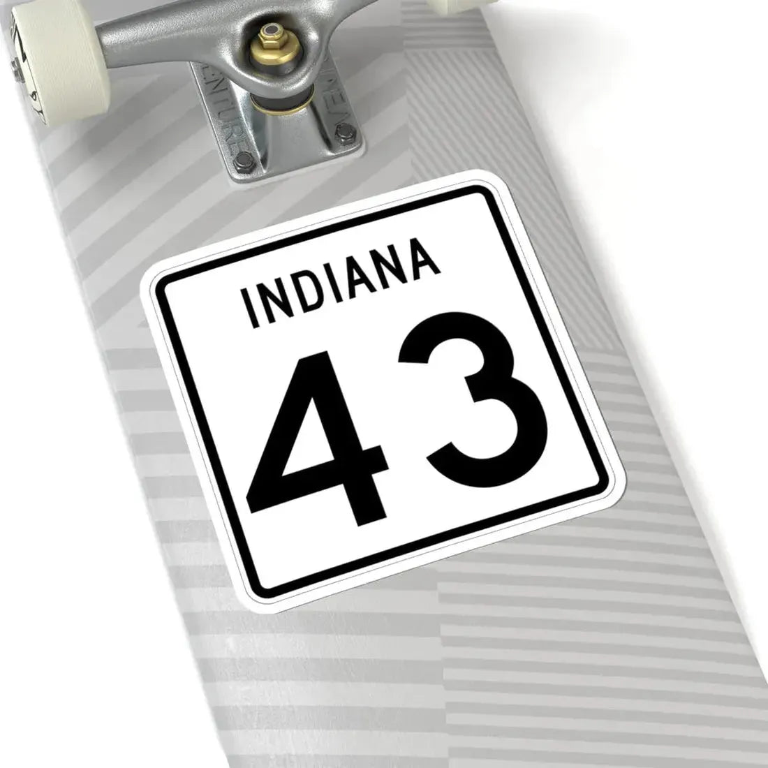 Indiana 43 (Indiana) (Road Sign) STICKER Vinyl Kiss-Cut Decal - The Sticker Space