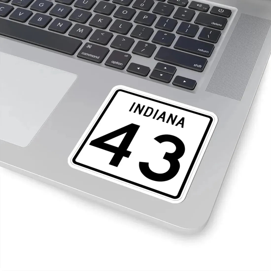 Indiana 43 (Indiana) (Road Sign) STICKER Vinyl Kiss-Cut Decal - The Sticker Space
