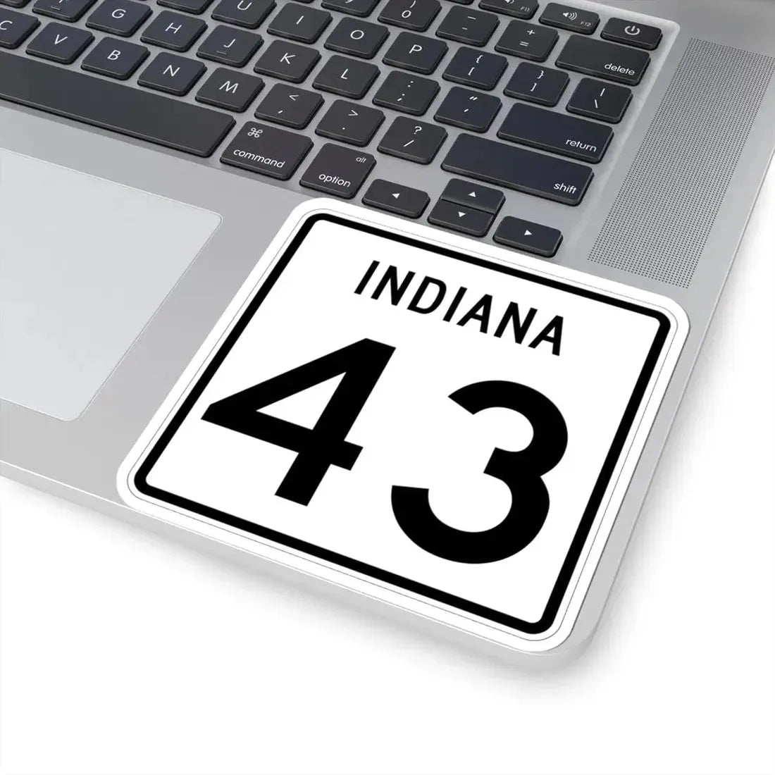 Indiana 43 (Indiana) (Road Sign) STICKER Vinyl Kiss-Cut Decal - The Sticker Space