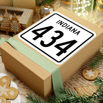 Indiana 434 1955 (Indiana) (Road Sign) STICKER Vinyl Kiss-Cut Decal - The Sticker Space