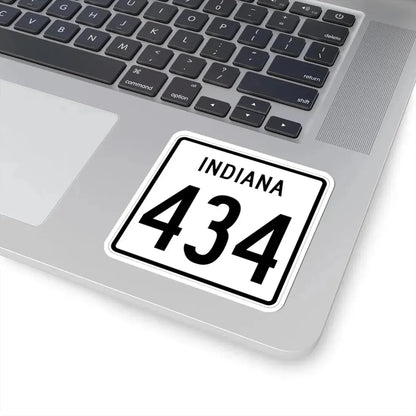 Indiana 434 1955 (Indiana) (Road Sign) STICKER Vinyl Kiss-Cut Decal - The Sticker Space