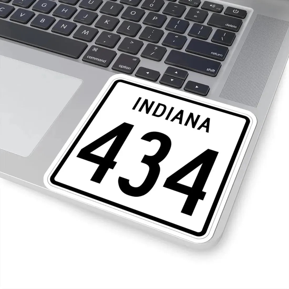 Indiana 434 1955 (Indiana) (Road Sign) STICKER Vinyl Kiss-Cut Decal - The Sticker Space