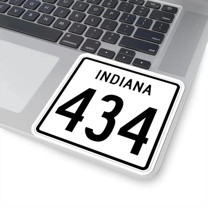 Indiana 434 1955 (Indiana) (Road Sign) STICKER Vinyl Kiss-Cut Decal - The Sticker Space