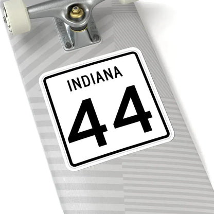 Indiana 44 (Indiana) (Road Sign) STICKER Vinyl Kiss-Cut Decal - The Sticker Space