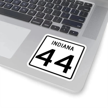 Indiana 44 (Indiana) (Road Sign) STICKER Vinyl Kiss-Cut Decal - The Sticker Space