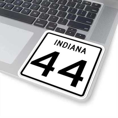 Indiana 44 (Indiana) (Road Sign) STICKER Vinyl Kiss-Cut Decal - The Sticker Space