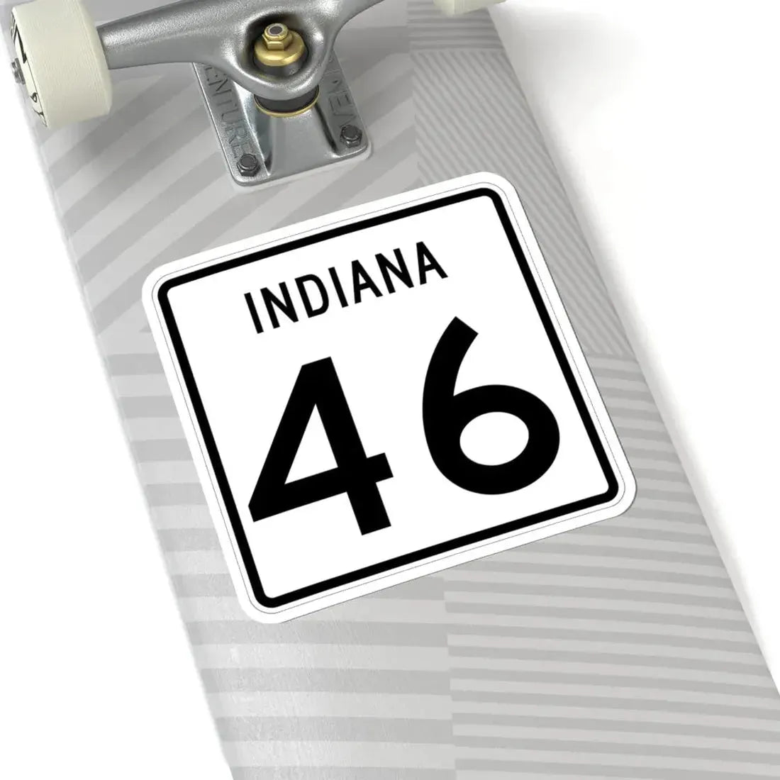 Indiana 46 (Indiana) (Road Sign) STICKER Vinyl Kiss-Cut Decal - The Sticker Space