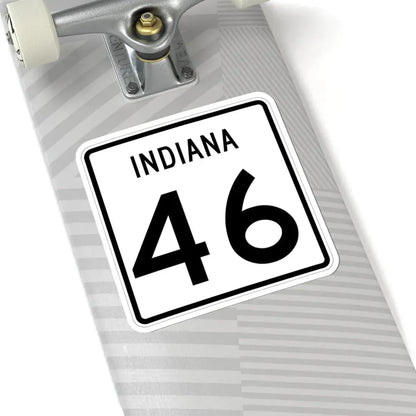 Indiana 46 (Indiana) (Road Sign) STICKER Vinyl Kiss-Cut Decal - The Sticker Space
