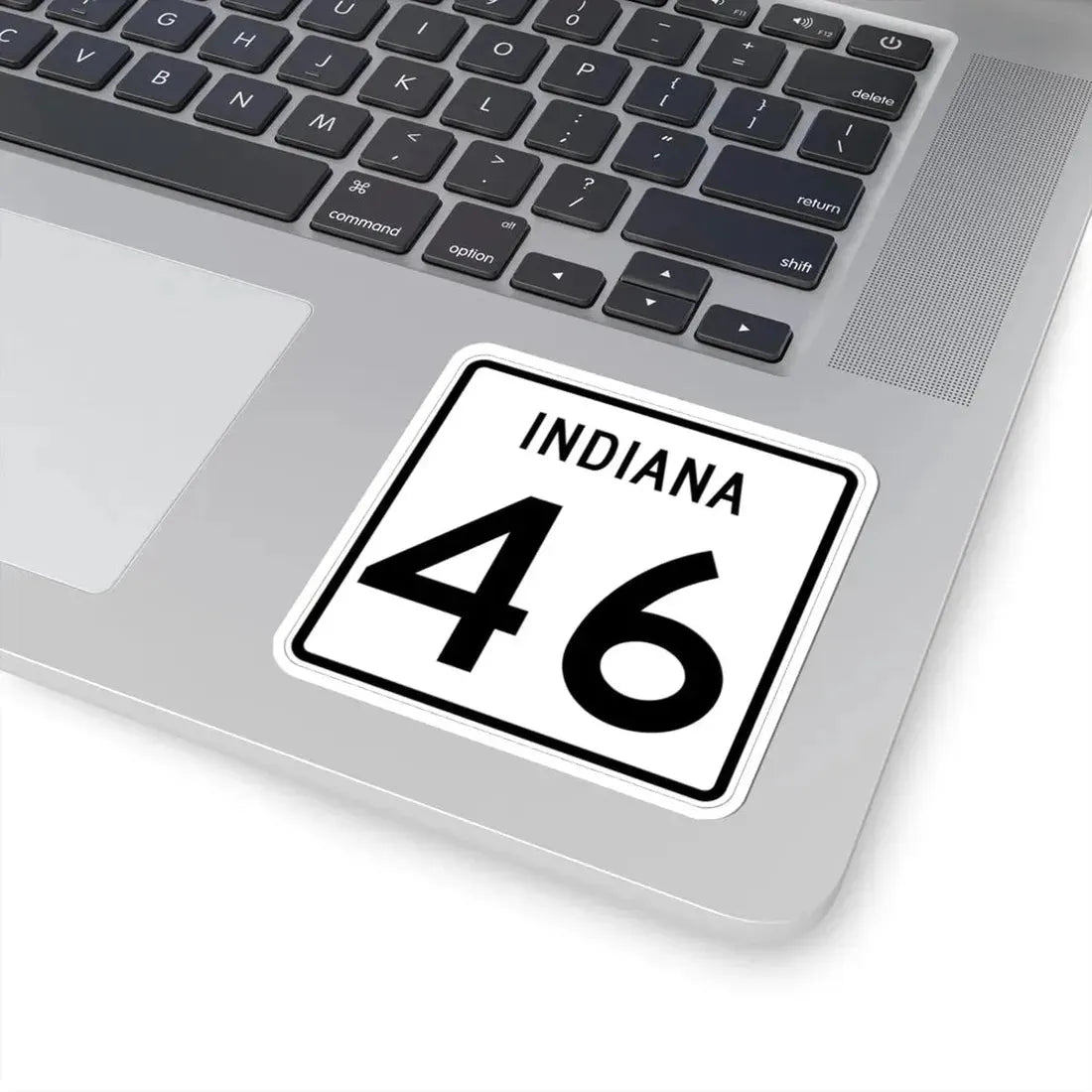 Indiana 46 (Indiana) (Road Sign) STICKER Vinyl Kiss-Cut Decal - The Sticker Space
