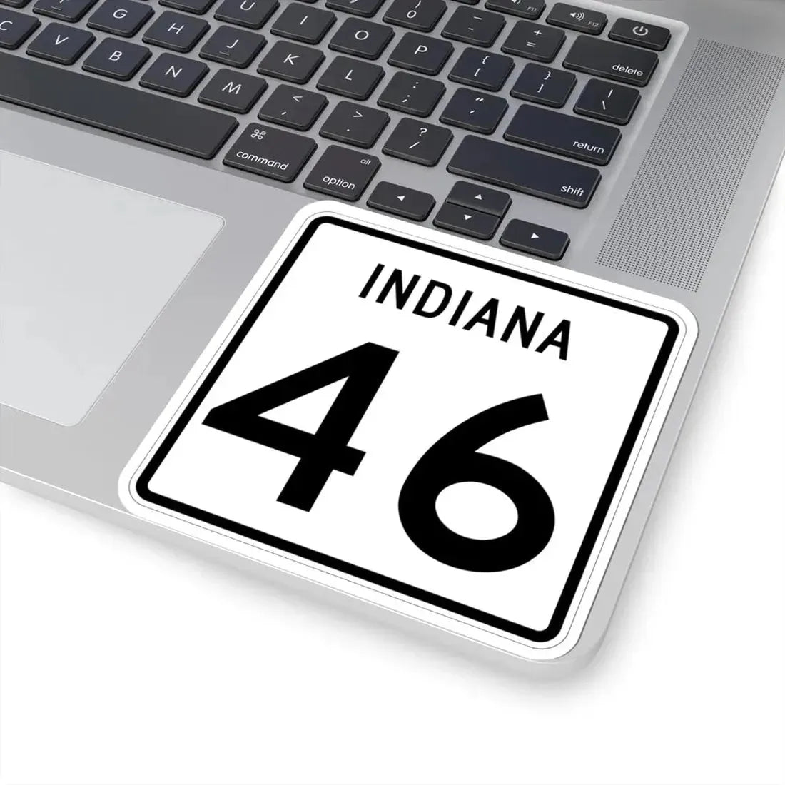 Indiana 46 (Indiana) (Road Sign) STICKER Vinyl Kiss-Cut Decal - The Sticker Space