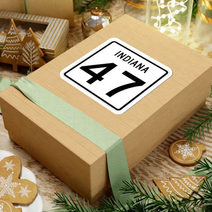 Indiana 47 (Indiana) (Road Sign) STICKER Vinyl Kiss-Cut Decal - The Sticker Space