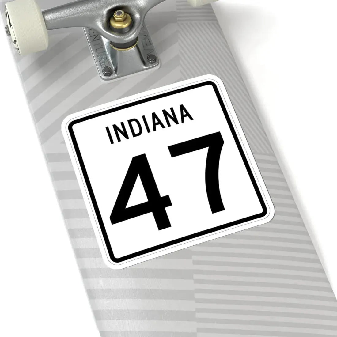 Indiana 47 (Indiana) (Road Sign) STICKER Vinyl Kiss-Cut Decal - The Sticker Space