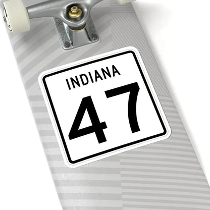 Indiana 47 (Indiana) (Road Sign) STICKER Vinyl Kiss-Cut Decal - The Sticker Space