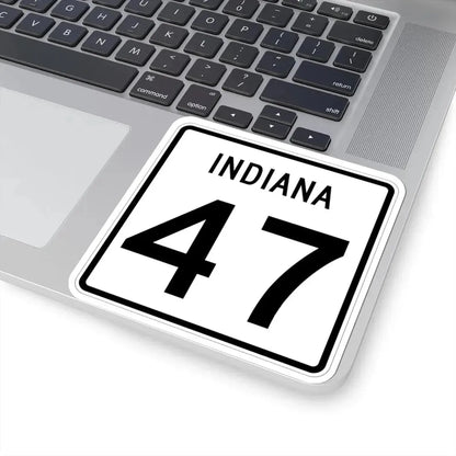 Indiana 47 (Indiana) (Road Sign) STICKER Vinyl Kiss-Cut Decal - The Sticker Space