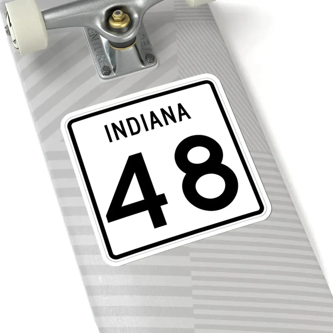 Indiana 48 (Indiana) (Road Sign) STICKER Vinyl Kiss-Cut Decal - The Sticker Space