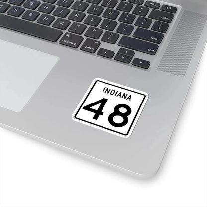 Indiana 48 (Indiana) (Road Sign) STICKER Vinyl Kiss-Cut Decal - The Sticker Space