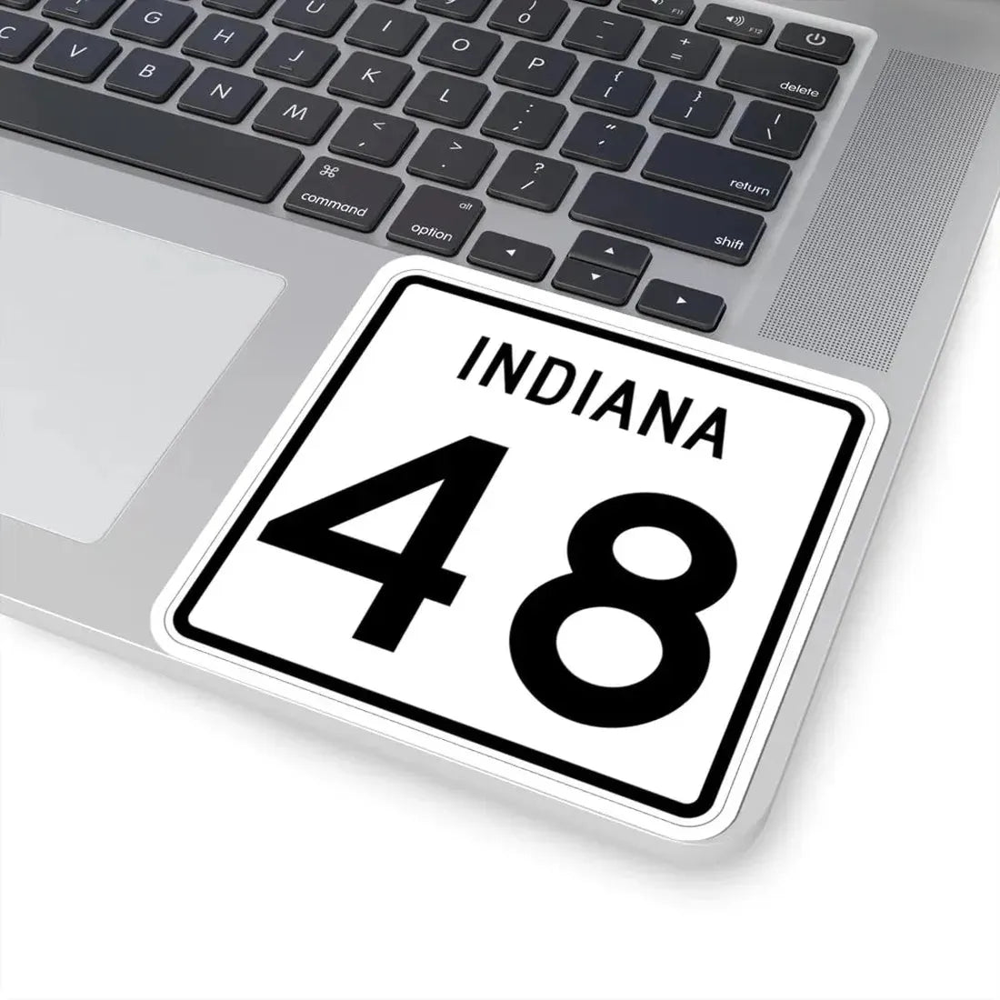 Indiana 48 (Indiana) (Road Sign) STICKER Vinyl Kiss-Cut Decal - The Sticker Space