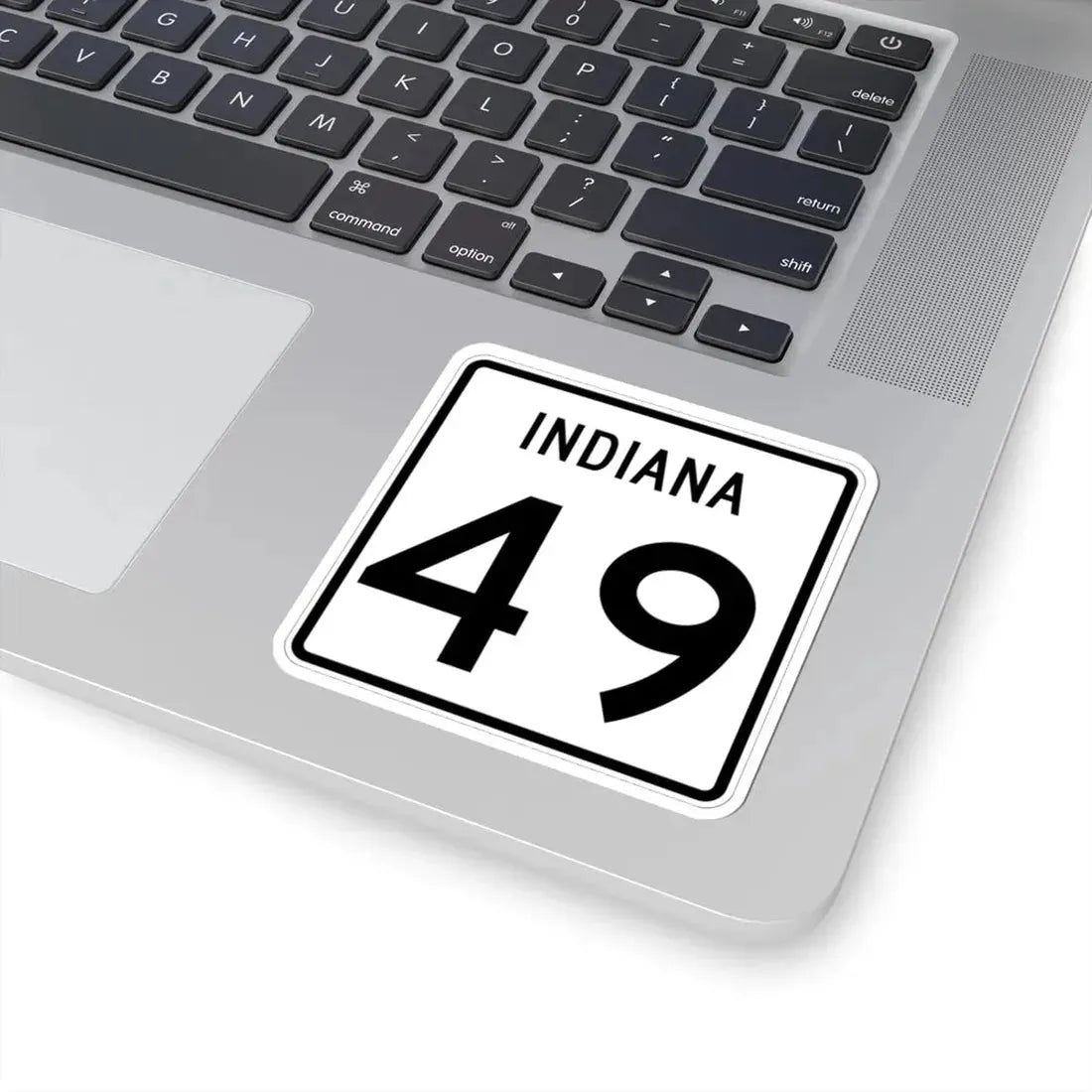 Indiana 49 (Indiana) (Road Sign) STICKER Vinyl Kiss-Cut Decal - The Sticker Space