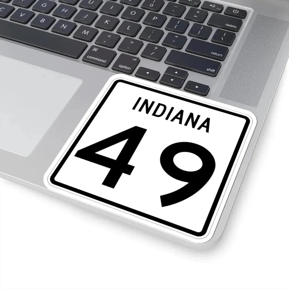 Indiana 49 (Indiana) (Road Sign) STICKER Vinyl Kiss-Cut Decal - The Sticker Space
