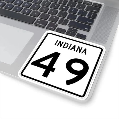 Indiana 49 (Indiana) (Road Sign) STICKER Vinyl Kiss-Cut Decal - The Sticker Space
