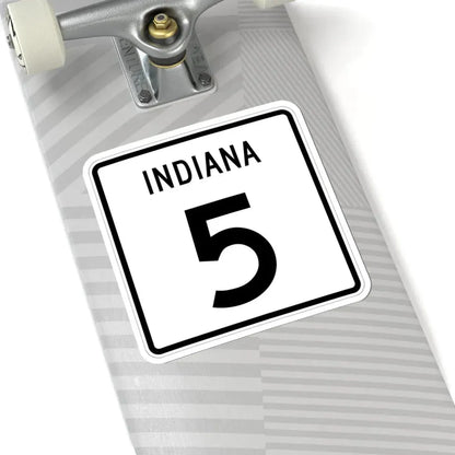 Indiana 5 (Indiana) (Road Sign) STICKER Vinyl Kiss-Cut Decal - The Sticker Space