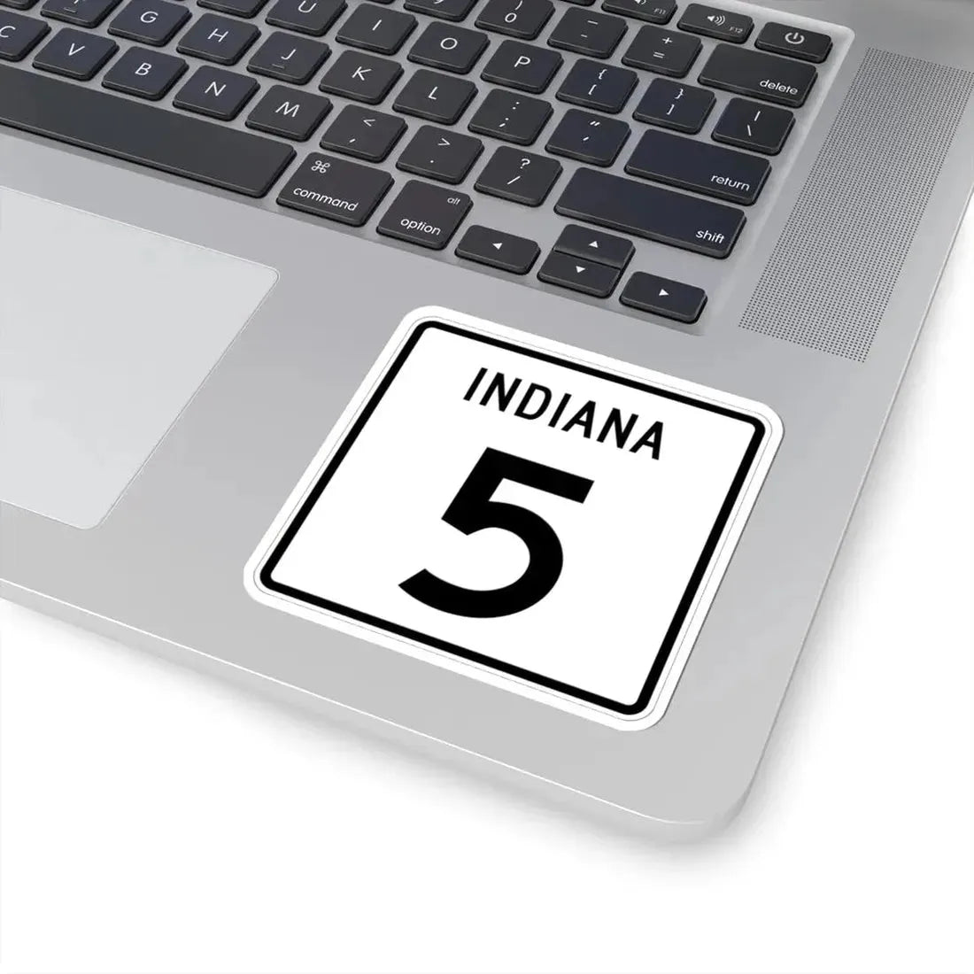 Indiana 5 (Indiana) (Road Sign) STICKER Vinyl Kiss-Cut Decal - The Sticker Space