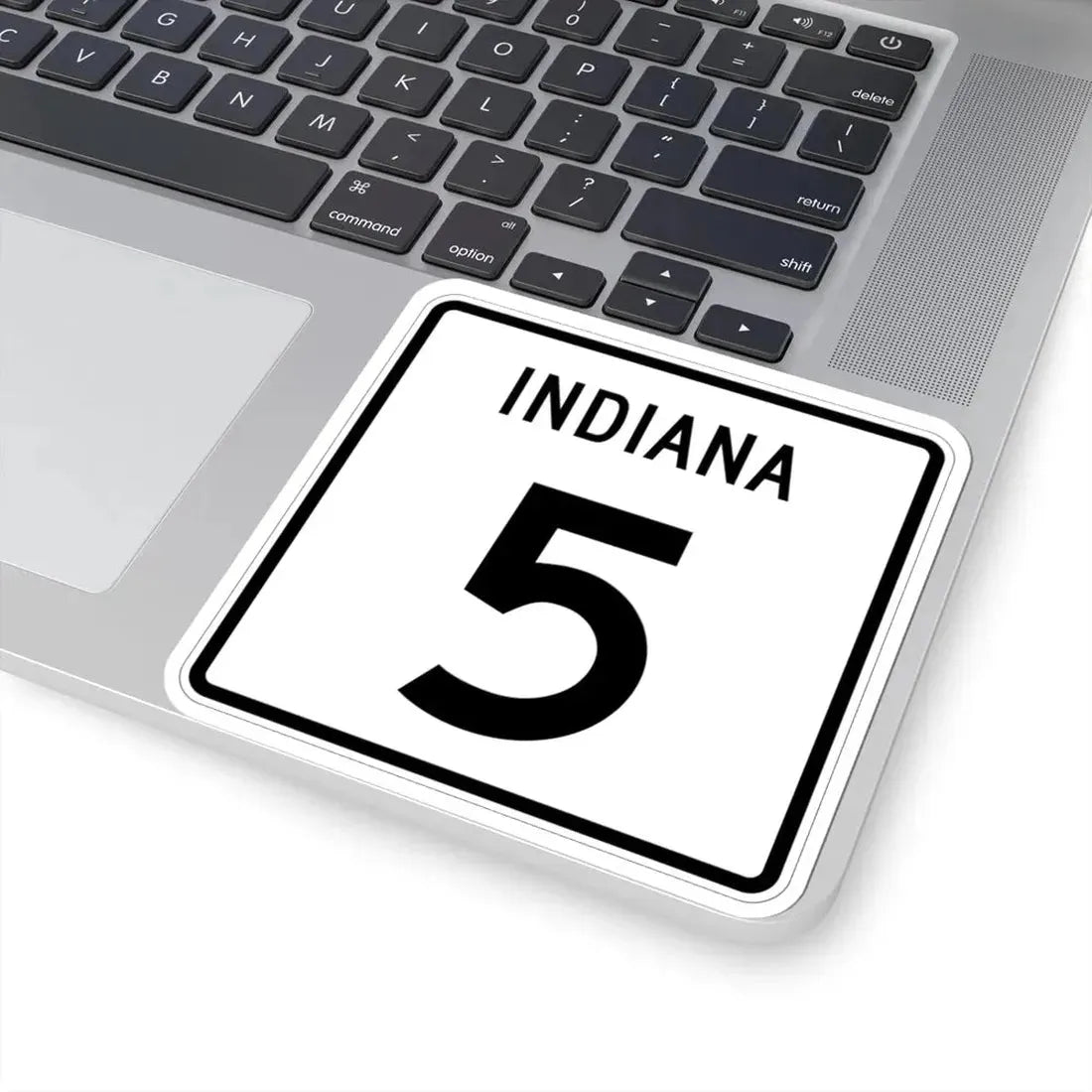 Indiana 5 (Indiana) (Road Sign) STICKER Vinyl Kiss-Cut Decal - The Sticker Space