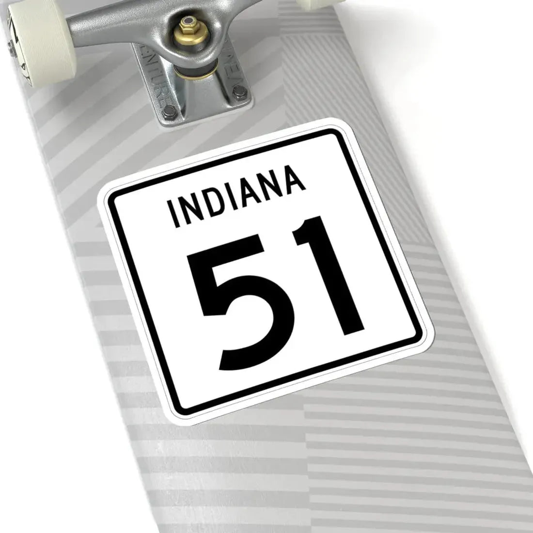 Indiana 51 (Indiana) (Road Sign) STICKER Vinyl Kiss-Cut Decal - The Sticker Space