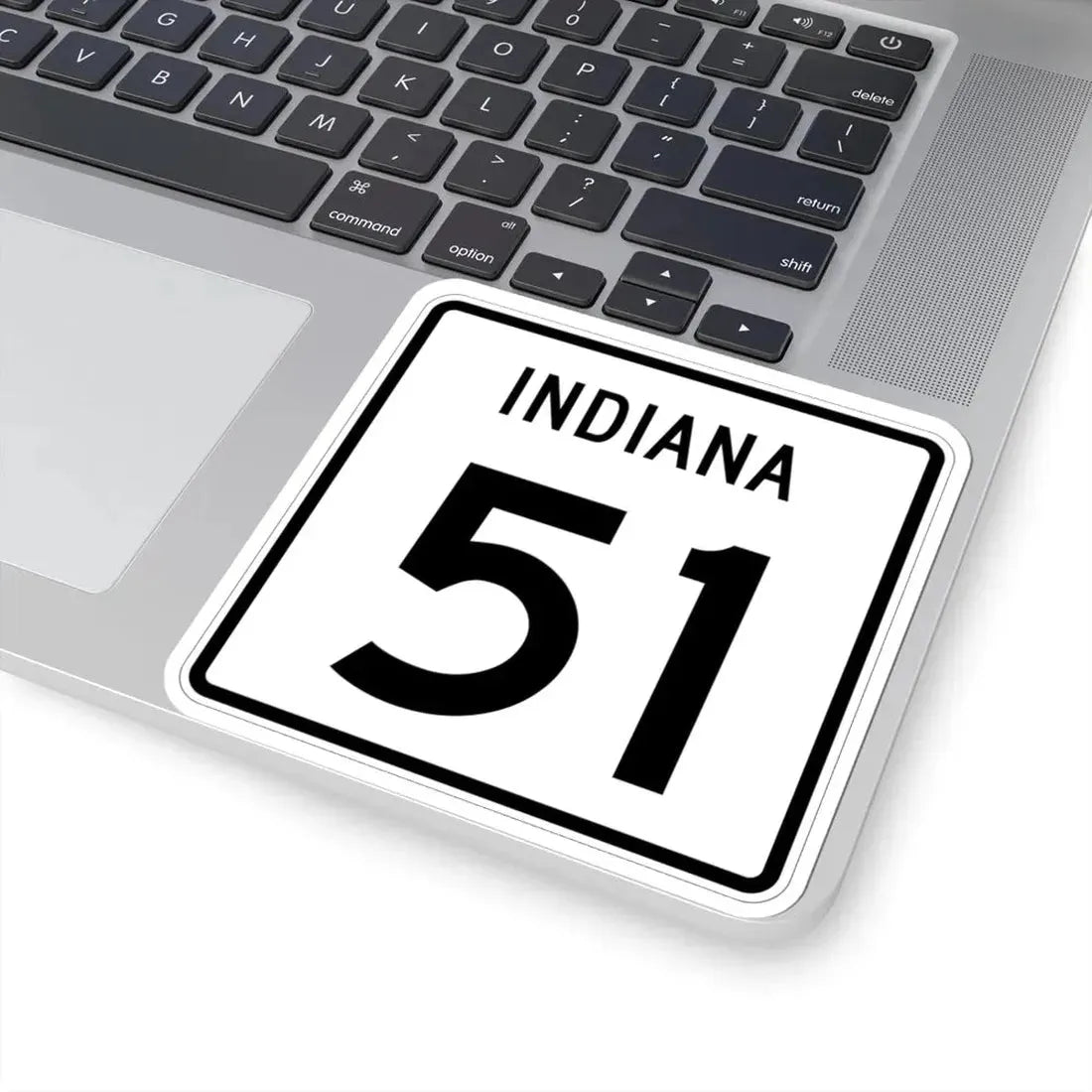 Indiana 51 (Indiana) (Road Sign) STICKER Vinyl Kiss-Cut Decal - The Sticker Space
