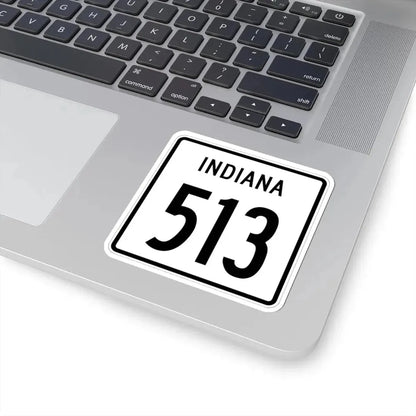 Indiana 513 1955 (Indiana) (Road Sign) STICKER Vinyl Kiss-Cut Decal - The Sticker Space