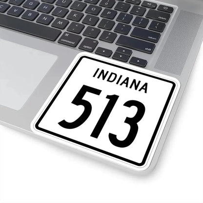 Indiana 513 1955 (Indiana) (Road Sign) STICKER Vinyl Kiss-Cut Decal - The Sticker Space