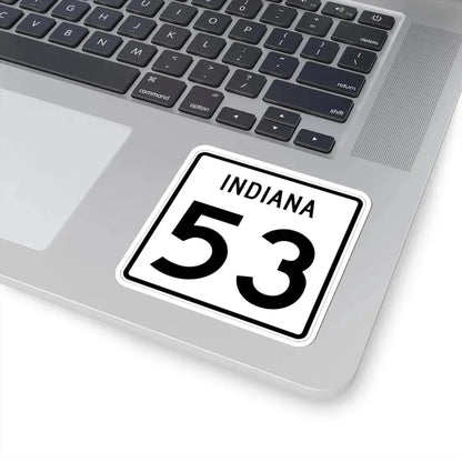 Indiana 53 (Indiana) (Road Sign) STICKER Vinyl Kiss-Cut Decal - The Sticker Space