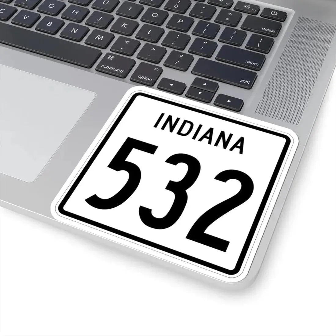 Indiana 532 1955 (Indiana) (Road Sign) STICKER Vinyl Kiss-Cut Decal - The Sticker Space