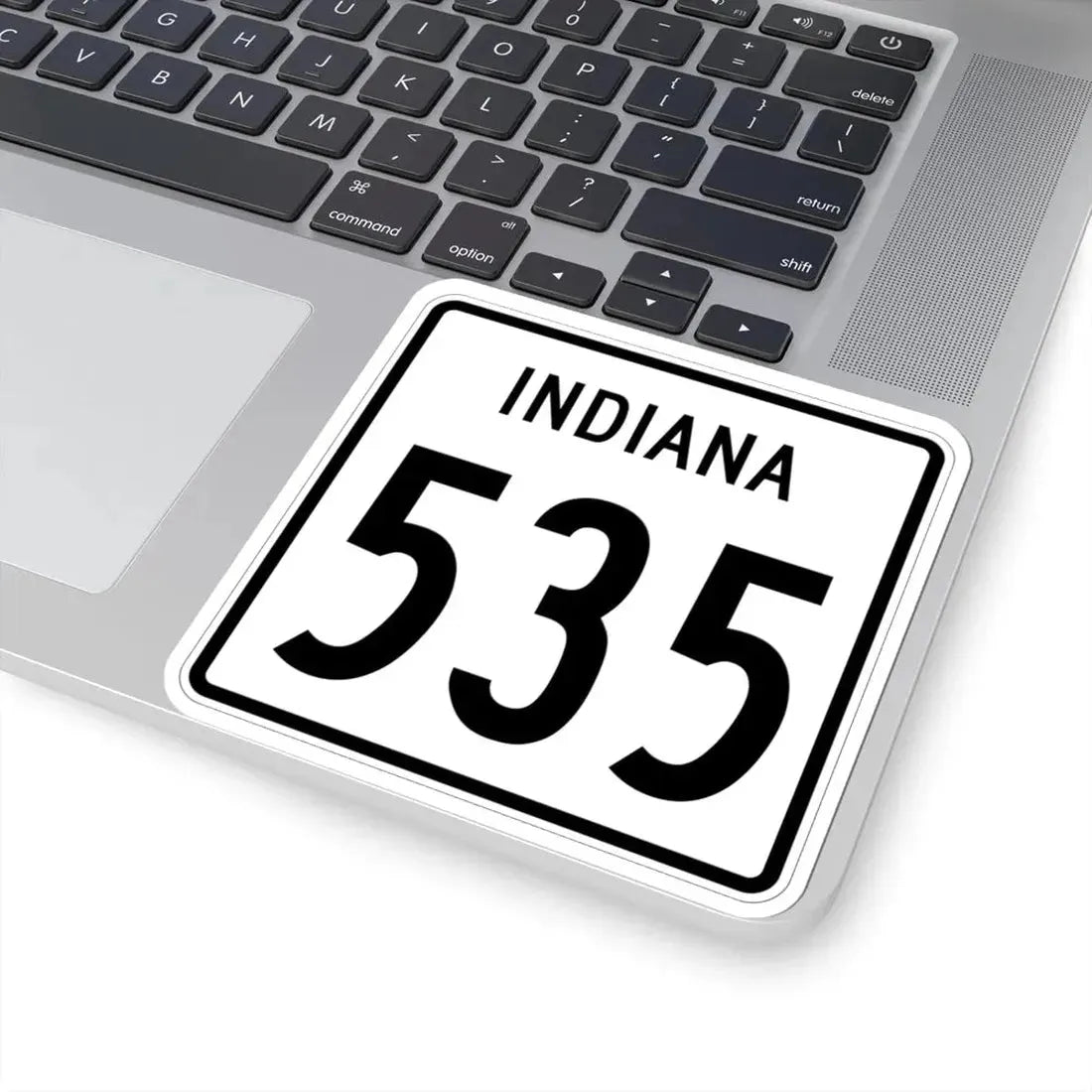 Indiana 535 1955 (Indiana) (Road Sign) STICKER Vinyl Kiss-Cut Decal - The Sticker Space