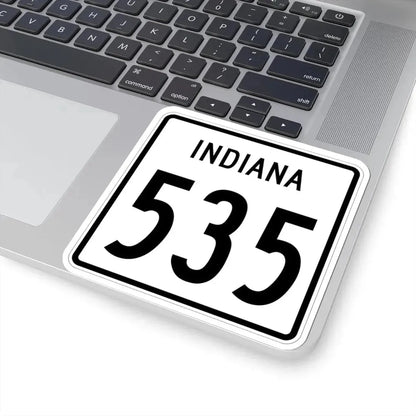 Indiana 535 1955 (Indiana) (Road Sign) STICKER Vinyl Kiss-Cut Decal - The Sticker Space