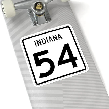 Indiana 54 (Indiana) (Road Sign) STICKER Vinyl Kiss-Cut Decal - The Sticker Space