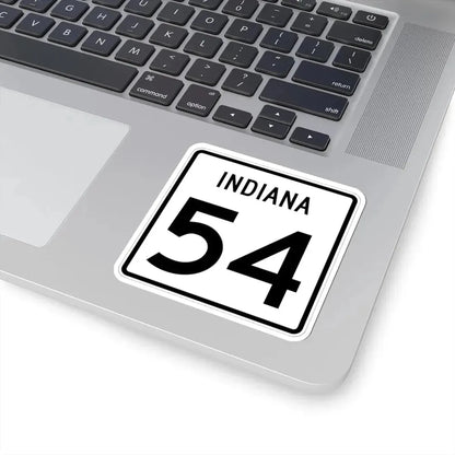 Indiana 54 (Indiana) (Road Sign) STICKER Vinyl Kiss-Cut Decal - The Sticker Space