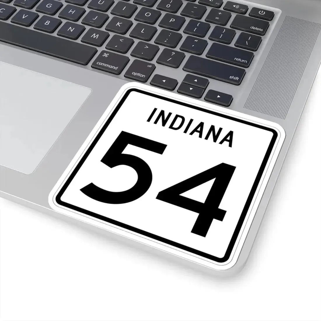 Indiana 54 (Indiana) (Road Sign) STICKER Vinyl Kiss-Cut Decal - The Sticker Space