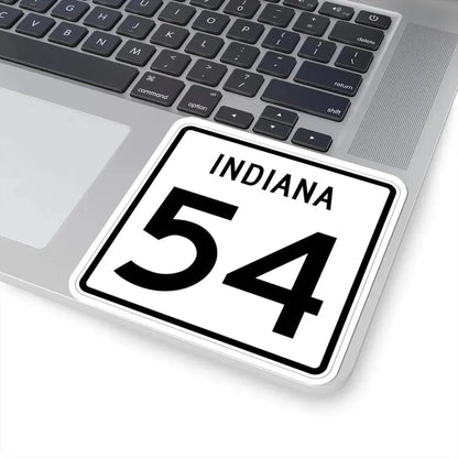Indiana 54 (Indiana) (Road Sign) STICKER Vinyl Kiss-Cut Decal - The Sticker Space