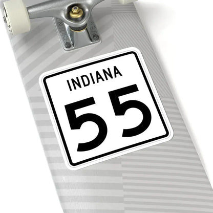 Indiana 55 (Indiana) (Road Sign) STICKER Vinyl Kiss-Cut Decal - The Sticker Space