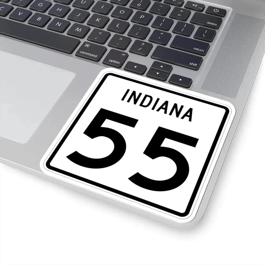 Indiana 55 (Indiana) (Road Sign) STICKER Vinyl Kiss-Cut Decal - The Sticker Space